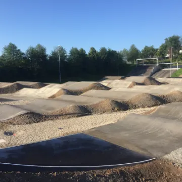 Stuttgart BMX track rollers under construction