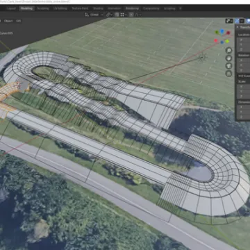 BMX track design drawing