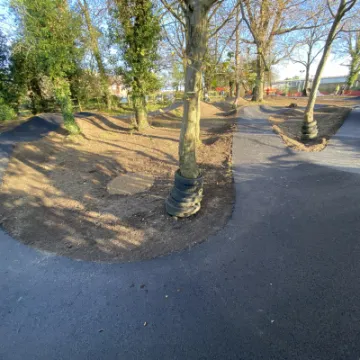 Reigate pump track berms