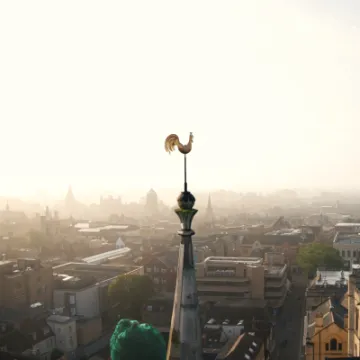 Weathervane image on banner
