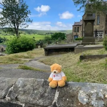 Wes the bear at Stones
