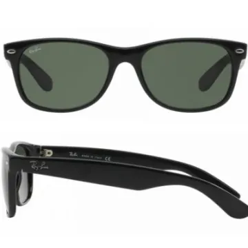 Ray-Ban New Wayfarer Shiny Black Crystal Green