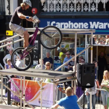 Active travel festival bike tricks