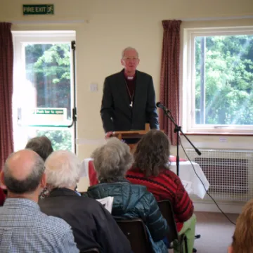 CHRISTIAN AID 23 BISHOP BOURKE DELIVERS HIS SERMON