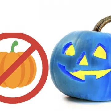 Halloween Blue Pumpkin and respect