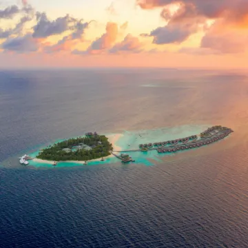 Aerial View of Island