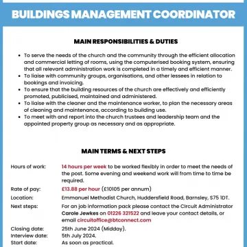 SMD-JA-BMC-Buildings Coordinator