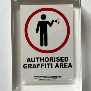 Banksy sticker
