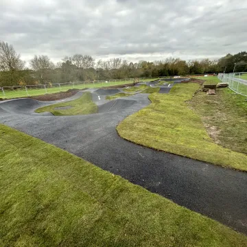 Putting finishing touches to Battenhall Park pump track