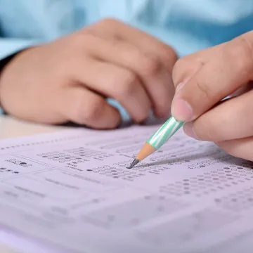 Man, men, hand, person, people, male, portrait, human, adult, business, young, fill, sheet, paper, pencil, work, office, educate, exam, circle, filed, picture, desk, table, exam, exam, exam, exam, exam