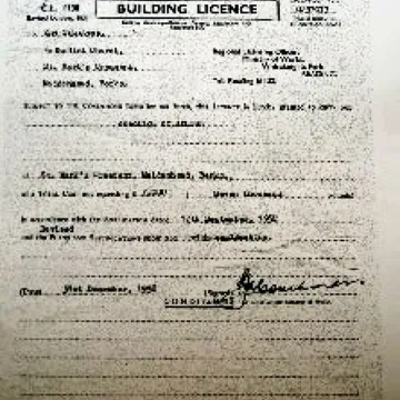 Building Licence 1952