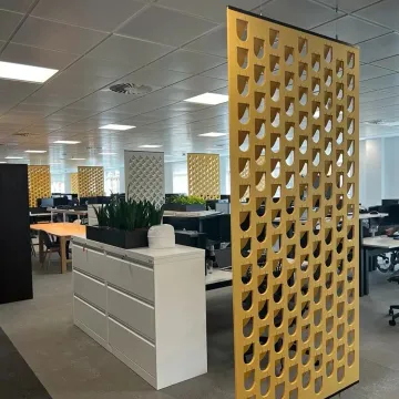 Office partitions at the refurbished FCA office in Leeds