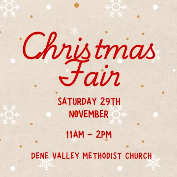 Dene Valley Christmas Fair 29.11.2025