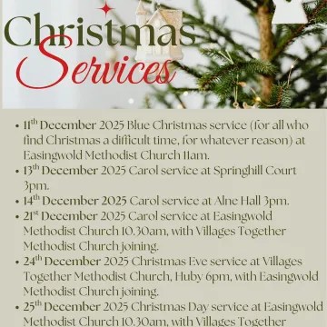 Eas & Vt Christmas Services Poster 2025