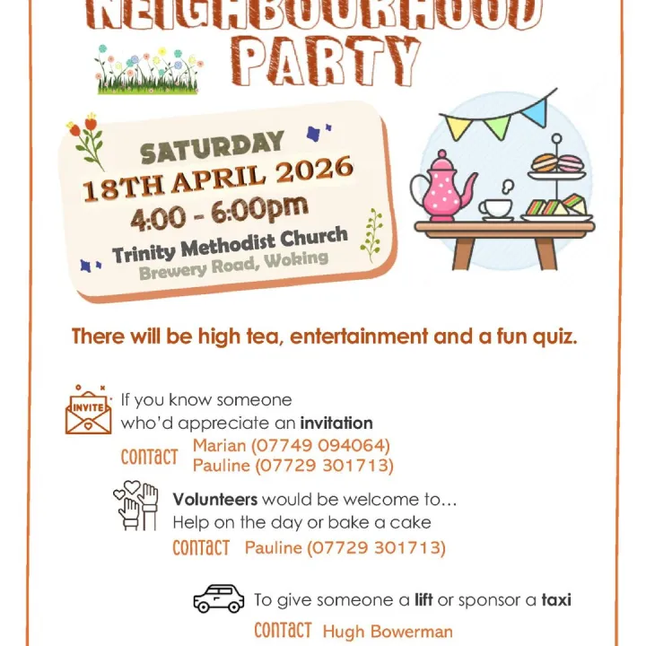 Trinity Neighbourhood Party Poster