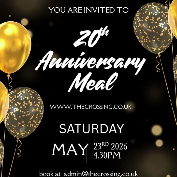 The Crossing 20th Anniversary Meal Invitation