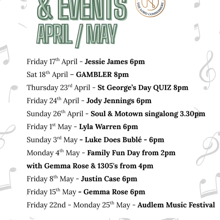 April May Events Music