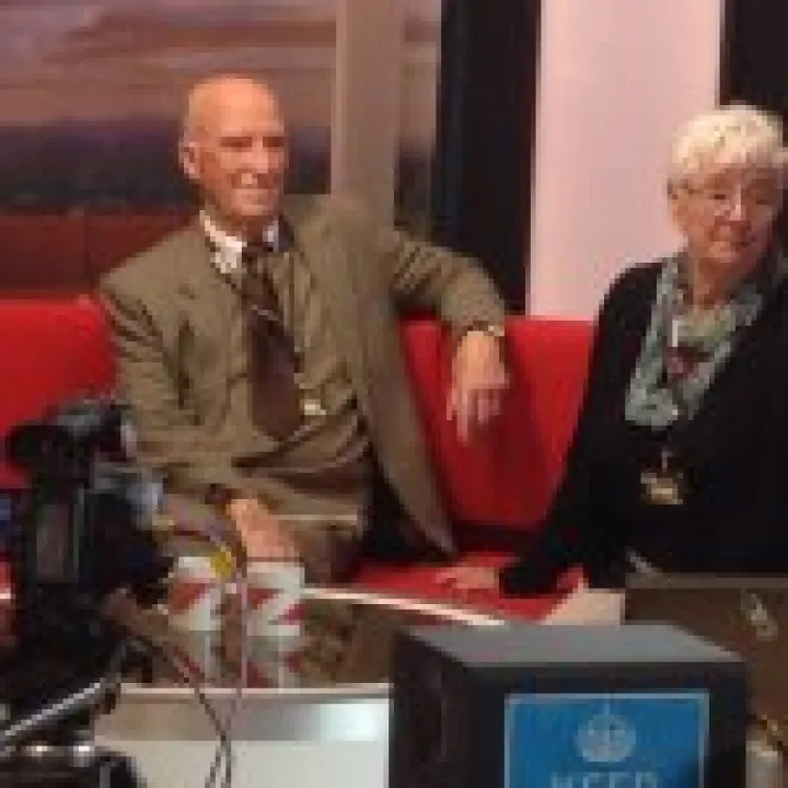 Kath and Derek on the Breakfast Couch