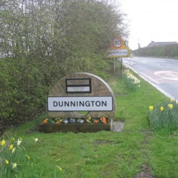 Dunnington sign