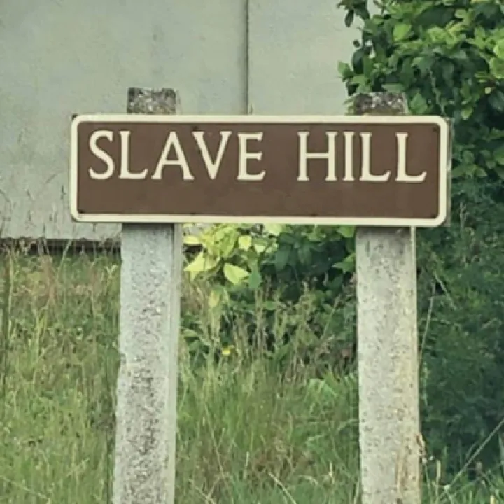 Slave Hill Road Sign