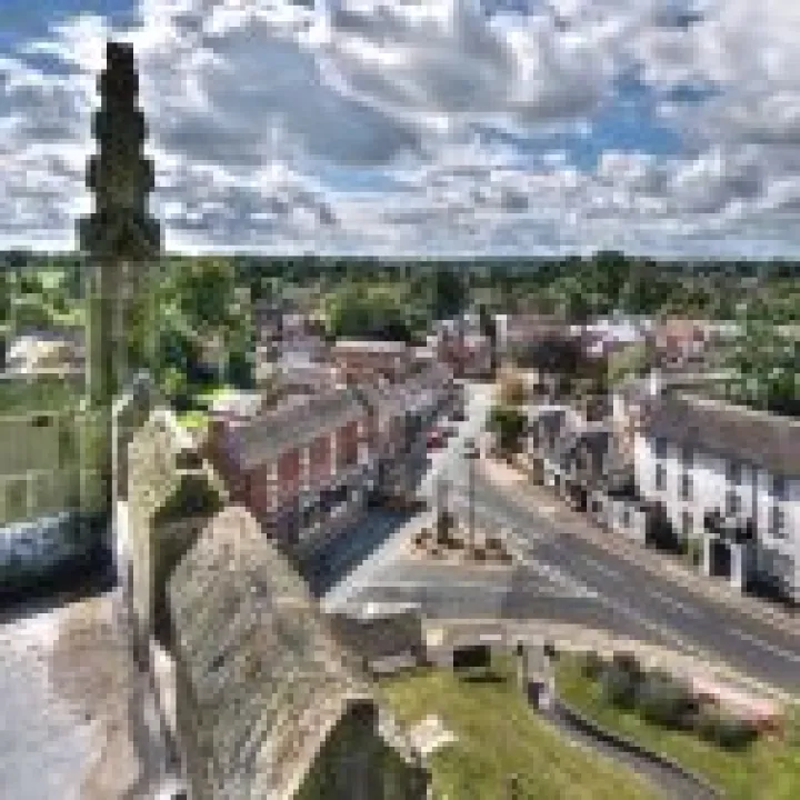 Audlem view from Church tower