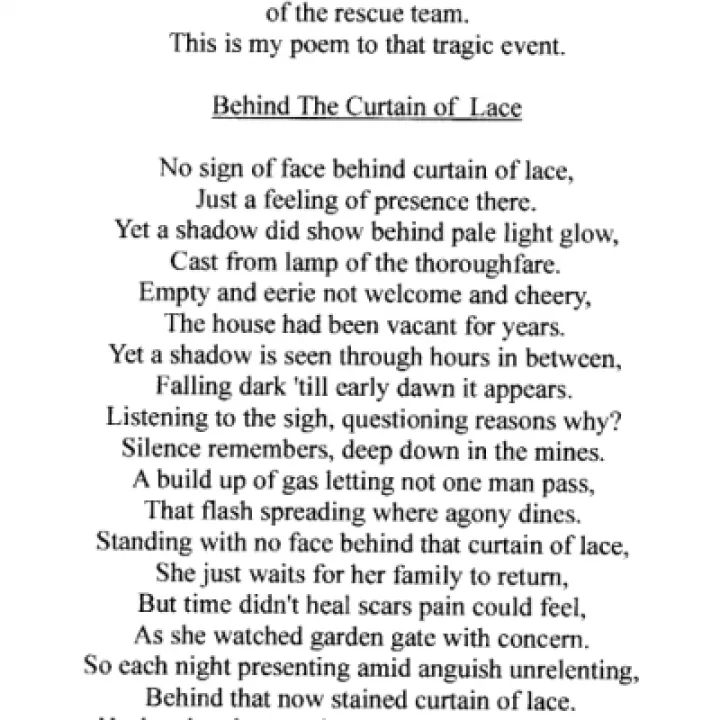 Poem for the Minnie Pit Disaster by Peter Hodgkins_220117