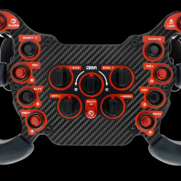 GSI GXL Pro CRIMSON Carbon Fibre Dual Clutch Formula Wheel