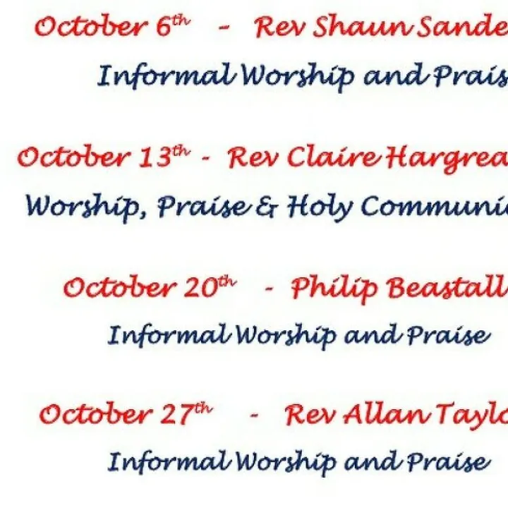 Sunday Services Oct 2024