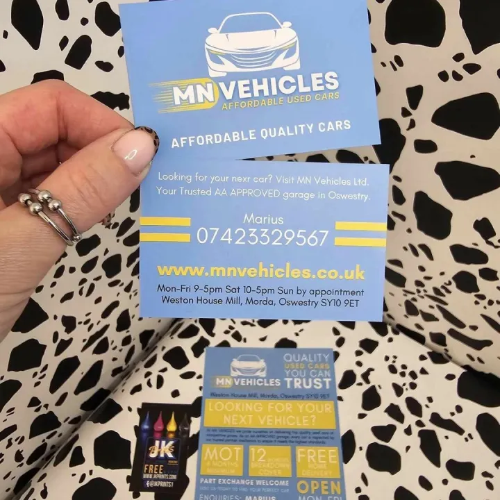 MN Vehicles &ndash; business card