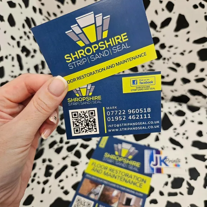 Shropshire Strip Sand Seal Business Cards