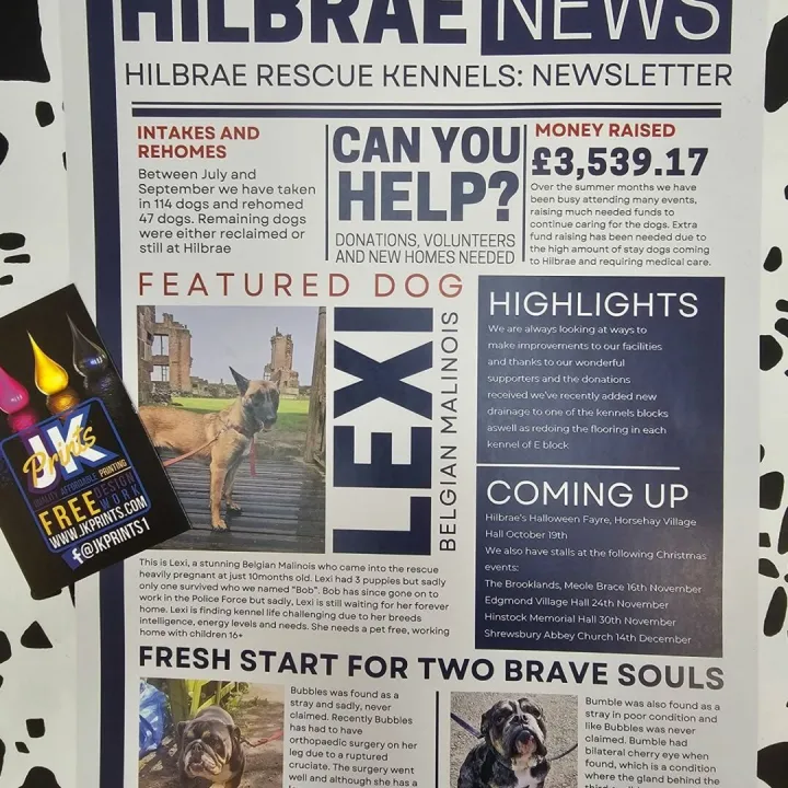 Hilbrae Newsletter A4 170gsm Silk Flyers