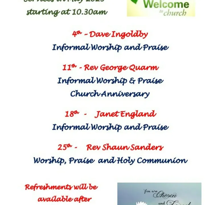 Sunday Services May 2025