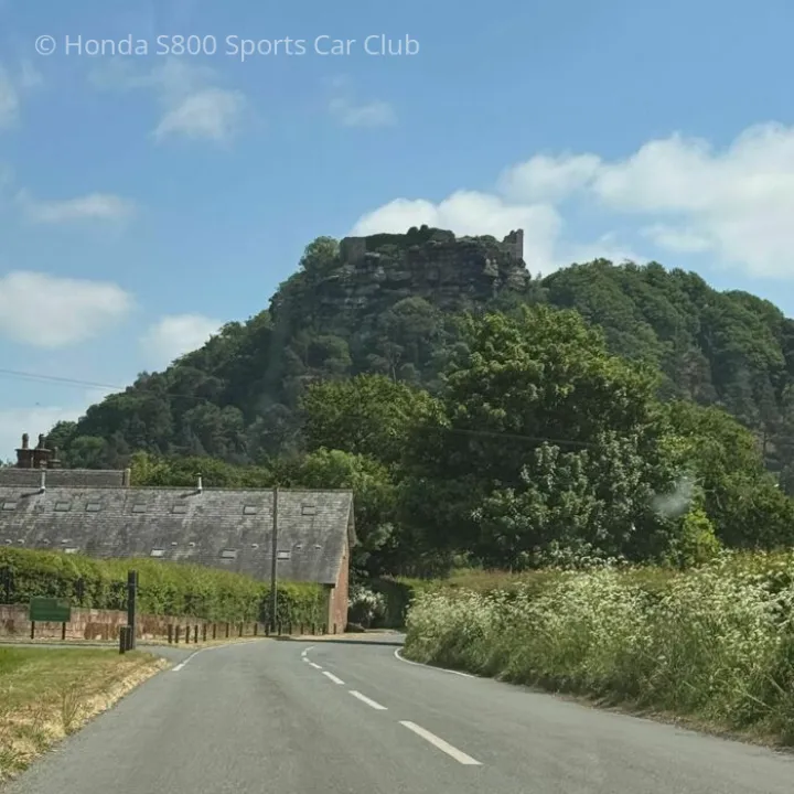Approaching Beeston Castle