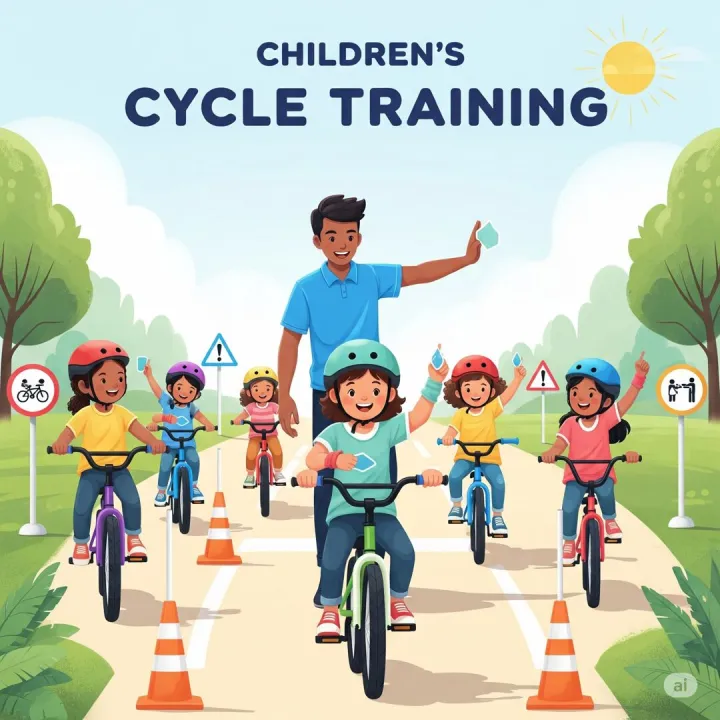 Kids cycle training
