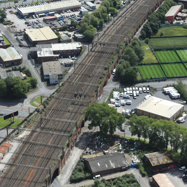 Aerial Photo of Piccadilly Corridor Courtesey of N