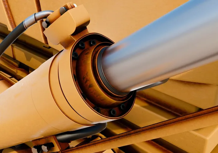 3d rendering of hydraulic elements