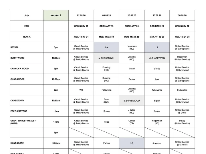 Plan 26-August