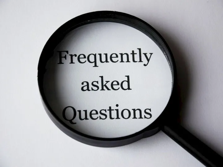 Seek, help, faq, magnifying glass, common