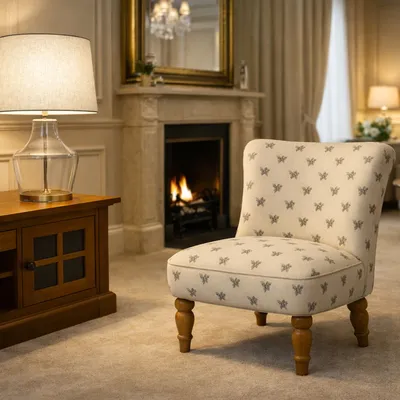 Items for sale
– Elegant matching tub chairs in a bumble bee pattern. £120