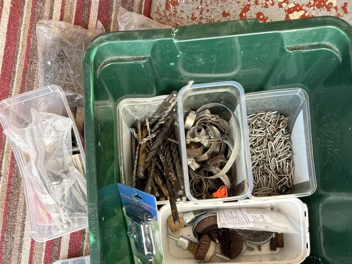 Items for sale
– Box of staples/nails/clips and more £10
