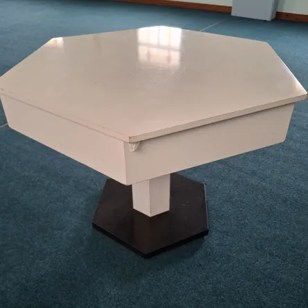 Hexagonal Table approx. 1 metre across with internal storage