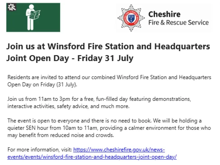 Winsford Open Day 1