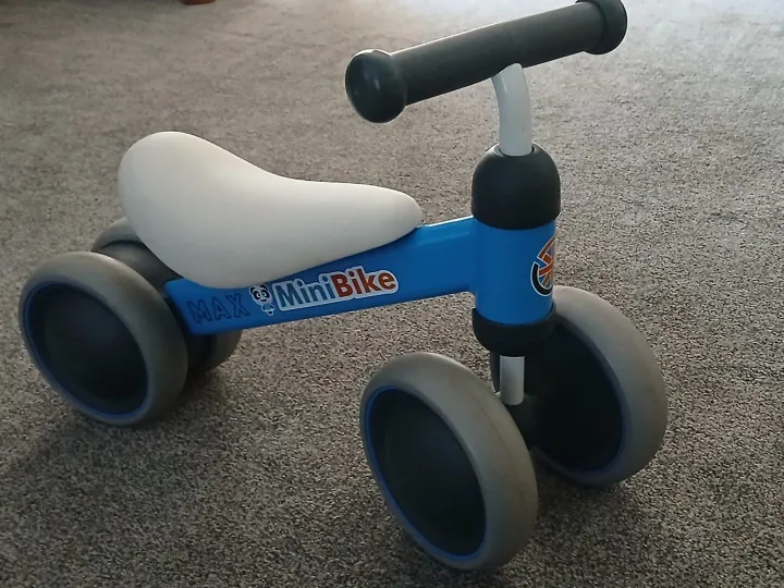 Items for sale &ndash; Mini Bike 4-Wheel Toddler Balance Bike &ndash; Blue &pound;10