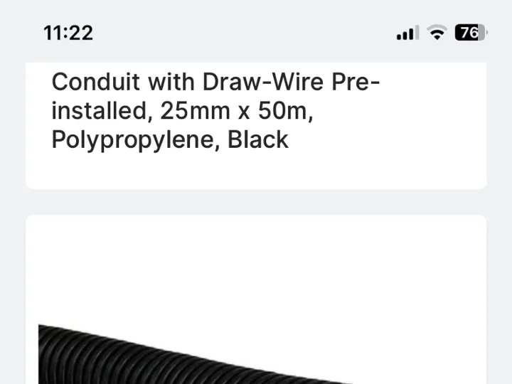Items for sale &ndash; Electric wire ducting with pull wire &pound;15 ono