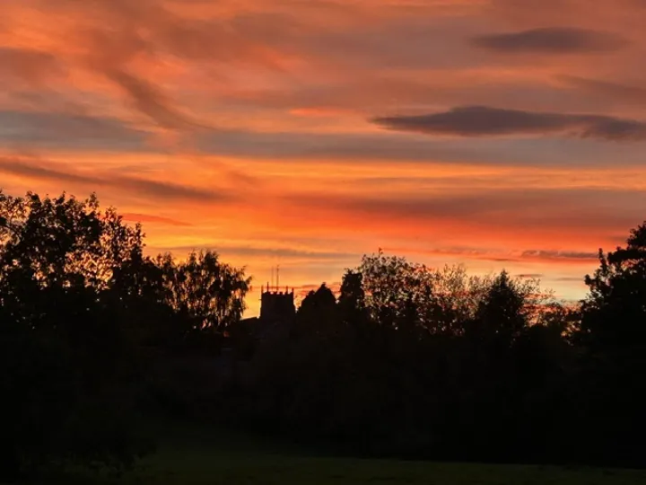 Sunset Over Audlem Oct 26