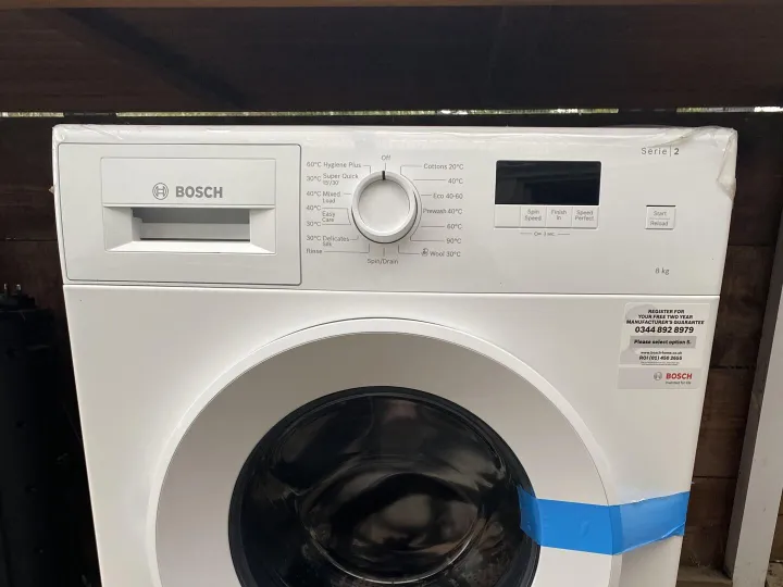 Items for sale
– New Bosch washing machine £250