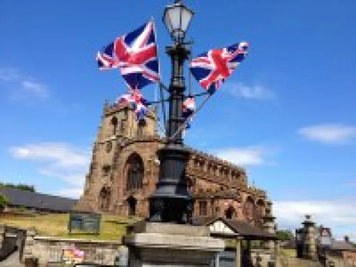 St James' Church Through Flags