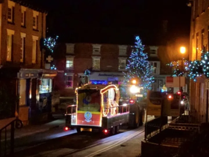 Santa and Sleigh