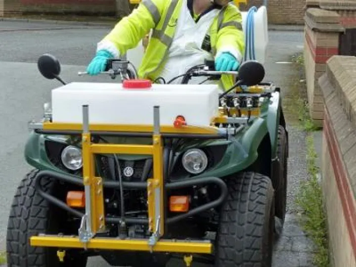Spraying Weeds