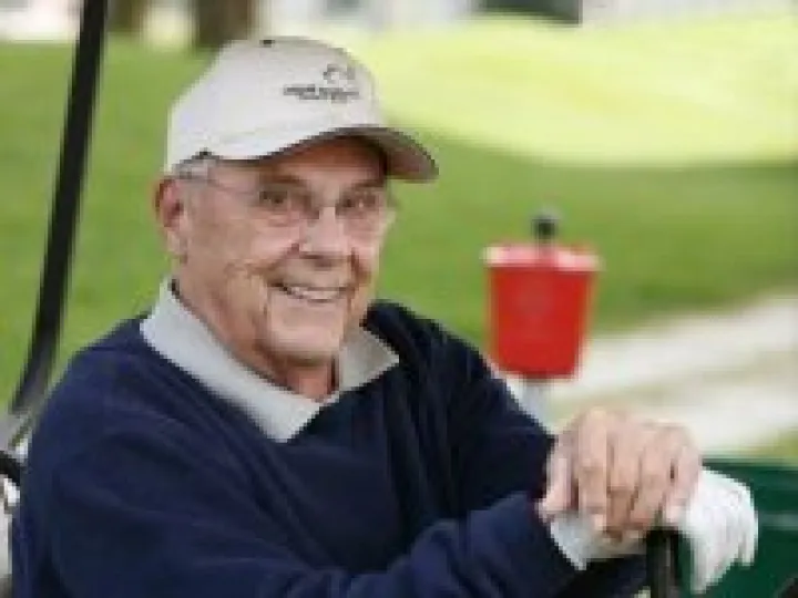 mature golfer